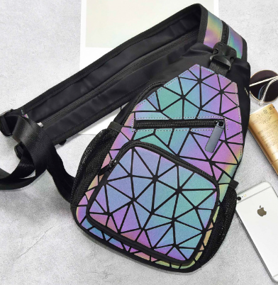 Korean Style Mini Backpack – Cute Geometric Bag for Teen Girls & Students