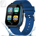 Kids Smart Watch – IP67 Waterproof, Dual Camera, 32 Games (Blue)