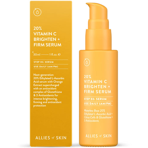 Allies of Skin 20% Vitamin C Brighten + Firm Serum (1 oz)
