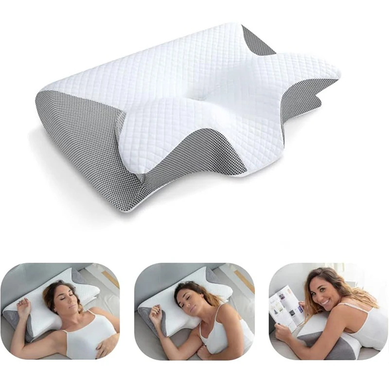 Memory Foam Cervical Neck Pillow – Orthopedic Support for Neck Pain Relief