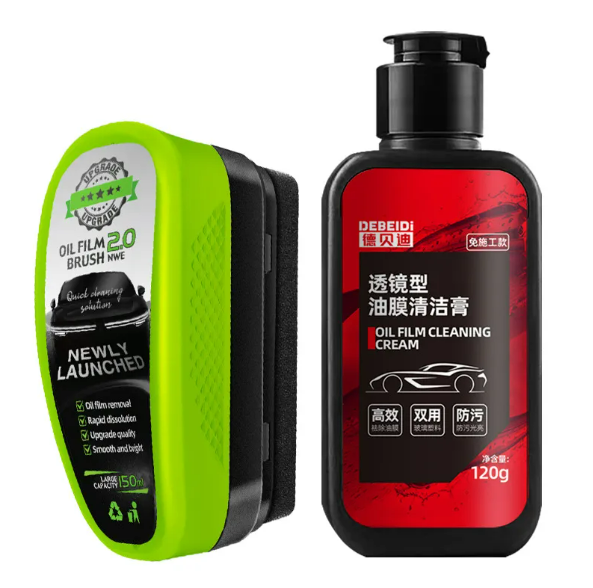 Car Windshield Oil Film Remover – Glass Cleaner & Hydrophobic Coating